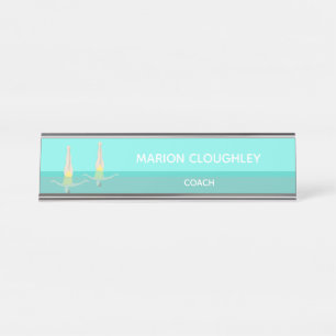 Artistic Swimming Desk Name Plate