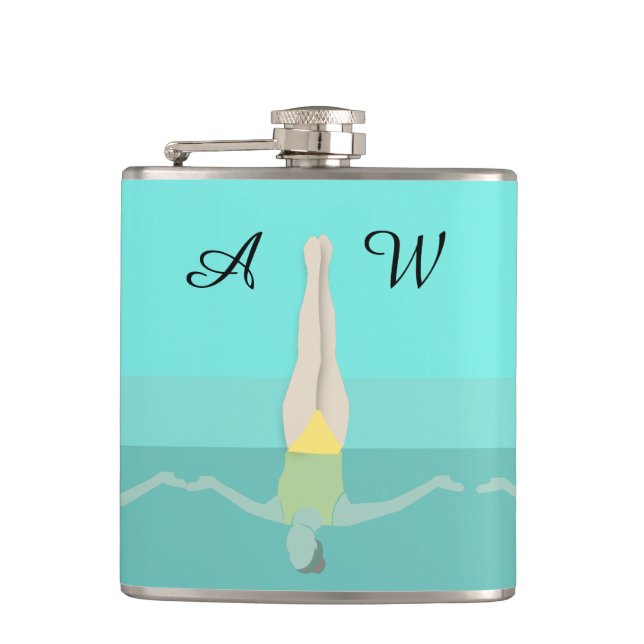 Artistic Swimming Hip Flask (Front)