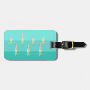 Artistic Swimming Luggage Tag