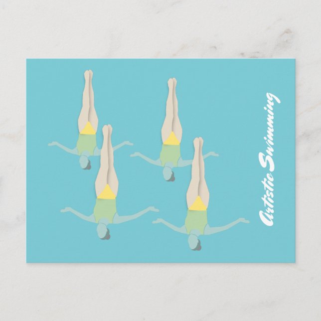 Artistic Swimming Postcard (Front)