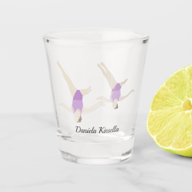 Artistic Swimming Shot Glass (Front)