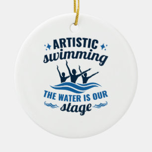Artistic Swimming Synchronised Water Is Our Stage Ceramic Tree Decoration