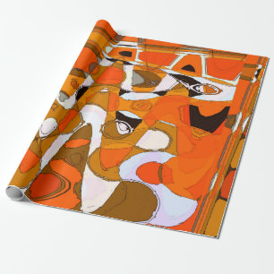 artistic tender wonderful transparent bright autum wrapping paper