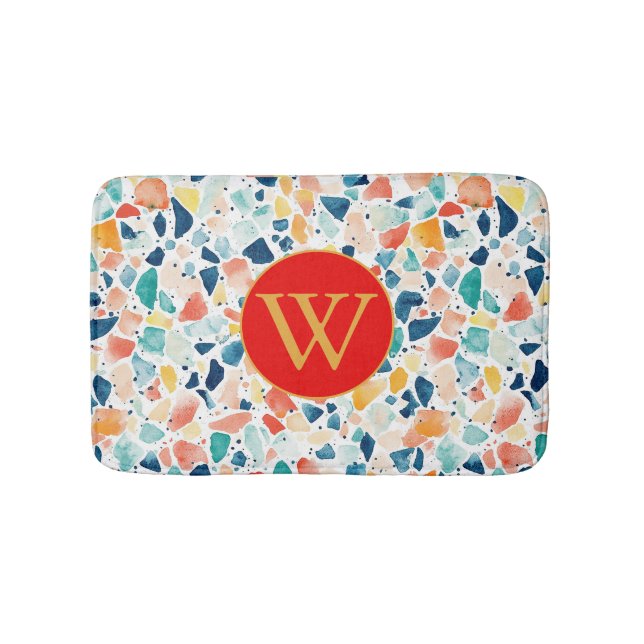 Artistic Terrazzo Bath Mat (Front)
