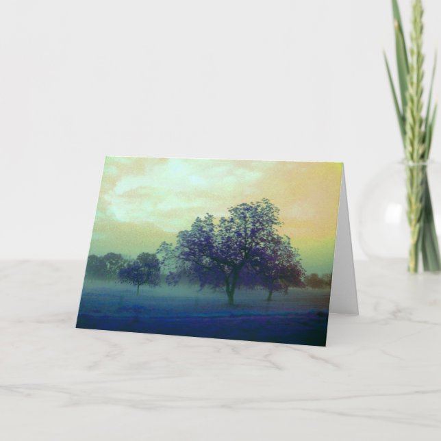 Artistic Texas Mist/Bl Yellow- Proverbs 3:5-6 Announcement (Front)