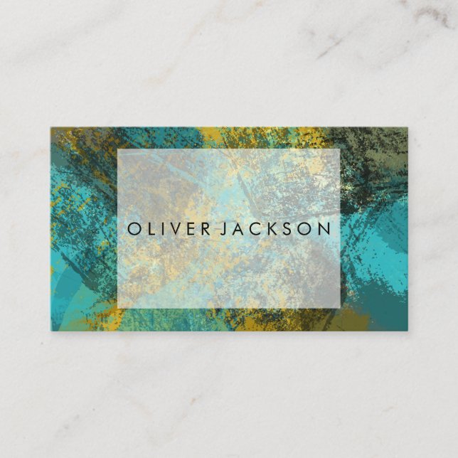 Artistic Texture Background | Creative Business Card (Front)
