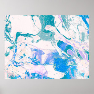 Artistic Texture. Bright Violet Border. Violet Art Poster