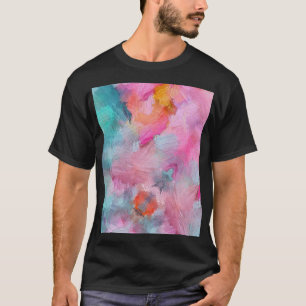 Artistic Texture: Colourful Abstract Wallpaper T-Shirt