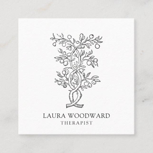 Artistic Therapist  Square Business Card (Front)