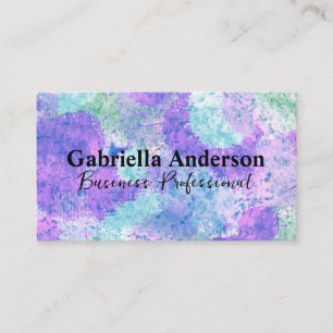 Artistic Tie Dye Colourful Background Business Card