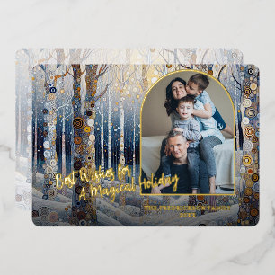 Artistic Trendy Classic Winter Wonderland Art Gold
