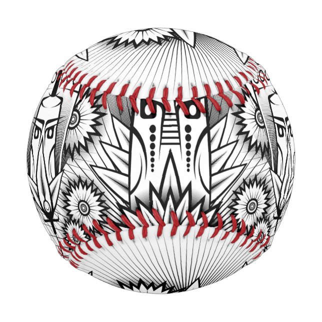 Artistic Tribal Design Baseball (Front)