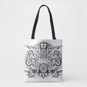 Artistic Tribal Design Tote Bag