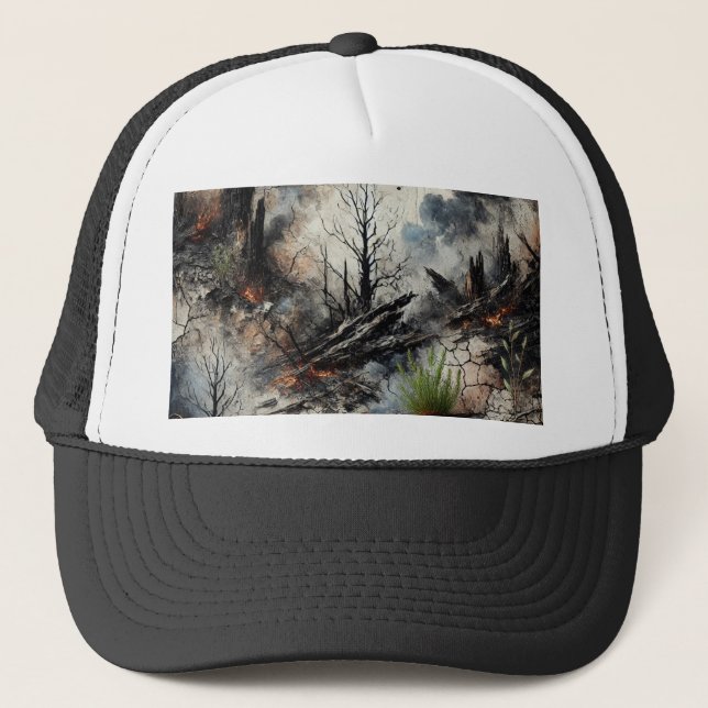 Artistic Trucker Hat – Bold & Unique Design (Front)