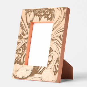 Artistic Tulips And Oranges Etched Frames
