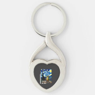 Artistic Turtle Shirt Starry Night Turtle (1) Key Ring