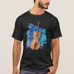 Artistic Viola Painting Violist Music Instrument T-Shirt