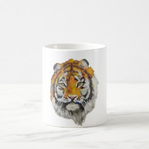 Artistic Watercolor Tiger Coffee Mug