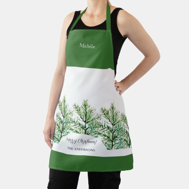 Artistic Watercolor Tree Personalised Apron (Insitu)