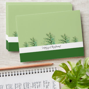 Artistic Watercolor Tree Personalised Envelope