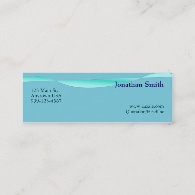 Artistic Wave Profile Cards (Front)