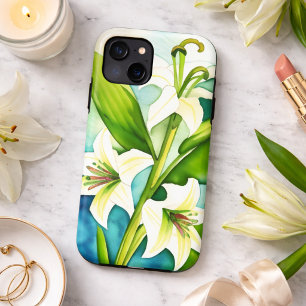 Artistic White Lilies  Case-Mate iPhone Case