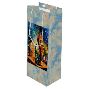 Artistic Wine Gift Bag – City Night Design