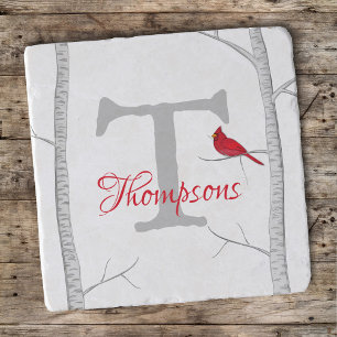 Artistic Winter Tree Christmas Vintage Tree Cute Trivet