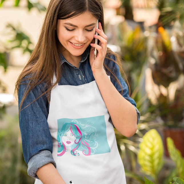 Artistic Woman Illustration Standard Apron (Creator Uploaded)