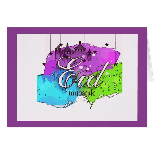 Artistically designed card (Front Horizontal)