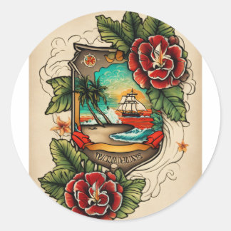 ArtisticFashion #UniqueDesign Classic Round Sticker