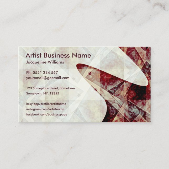 Artistry Business Card (Front)