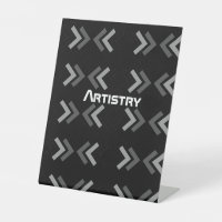 Artistry text Arrows Image Signs Pedestal Sign