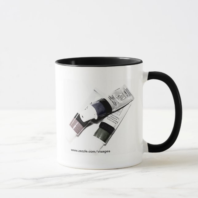 Artist's Acrylic Paint Tubes Picture Mug (Right)