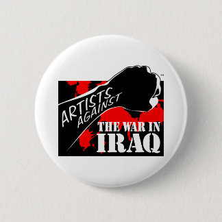 Artists Against the War in Iraq 6 Cm Round Badge