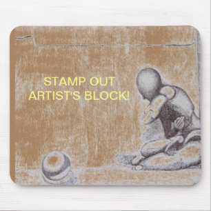 Artists and creative people dread artist's block m mouse pad