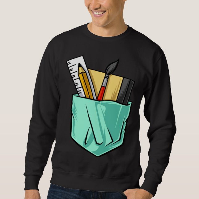 Artists Artist Tools  Cute Pocket Sweatshirt (Front)