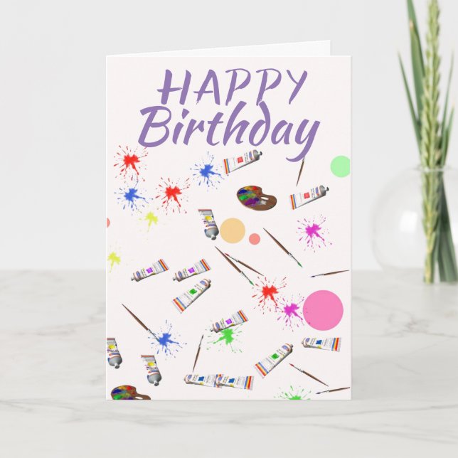 Artists birthday card (Front)
