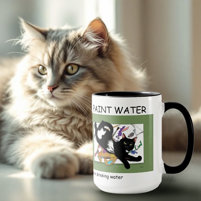 Artist's Black Cat Mug (Creator Uploaded)