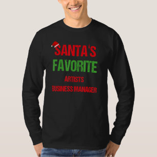 Artists Business Manager Funny Pajama Christmas T-Shirt