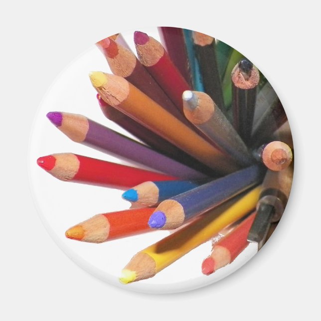 Artists Coloured Oil Pencils Magnet (Front)