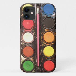 Artist's colourful paint colour box iPhone 11 case