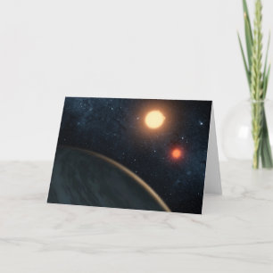 Artist's Concept Illustrating Kepler-16b. Card
