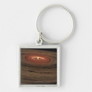 Artist's concept Mini Solar System in the Making Key Ring