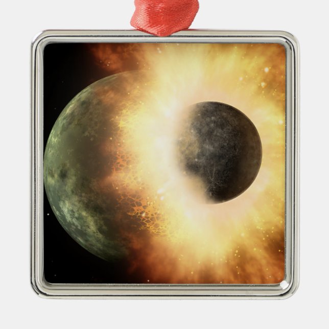 Artist's concept of a celestial body metal tree decoration (Front)