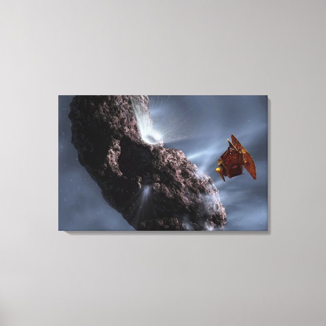 Artist's concept of Deep Impact's Encounter Canvas Print (Front)