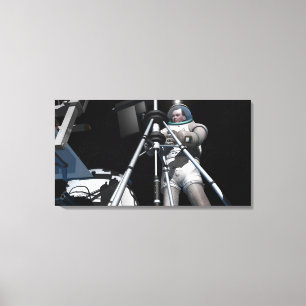 Artist's concept of future space exploration canvas print