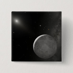 Artist's concept of Kuiper Belt object 15 Cm Square Badge