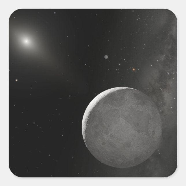 Artist's concept of Kuiper Belt object Square Sticker (Front)