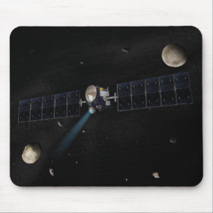 Artist's concept of the Dawn spacecraft in orbi Mouse Pad